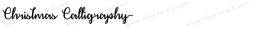 Christmas Calligraphy字体转换